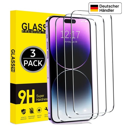 3er pack schutzglas i - 9h,